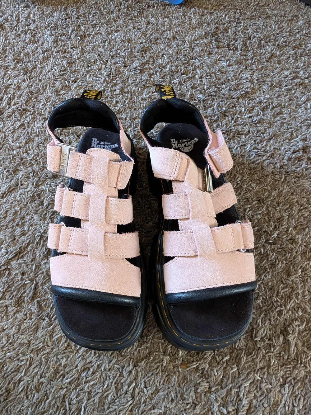 Dr. Martens Pink Chunky Platform Sandals - Picture 2 of 5